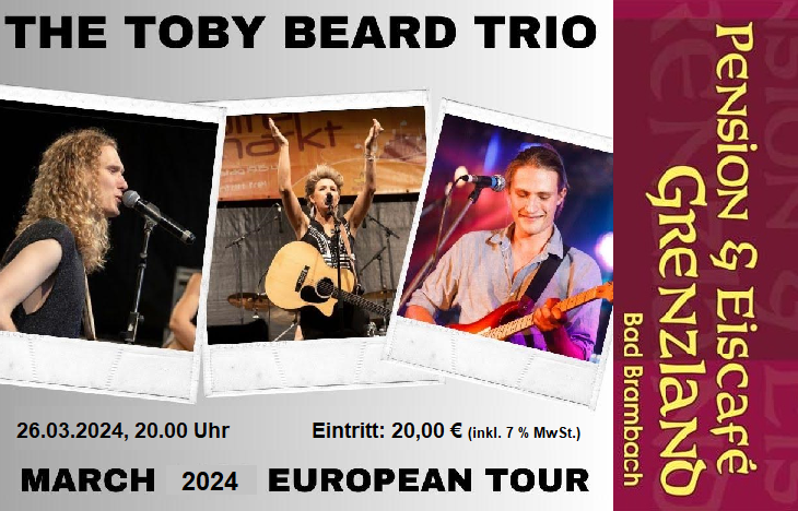 26.03.2024 The Toby Beard Trio (AUS) „March 2024 European Tour“