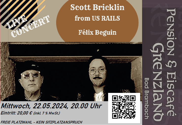 22.05.2024 Scott Bricklin & Félix Beguin (USA/F) – Tourauftaktkonzert